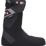 DC Judge BOA Snowboard Boots 2024 - Black snowboard boots with a white logo on the side and silver buckles.
