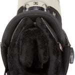 DC Judge BOA Snowboard Boots 2024 - Black boots with a white logo on top and yellow accents on the sides.