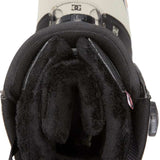 DC Judge BOA Snowboard Boots 2024 - Black boots with a white logo on top and yellow accents on the sides.