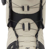 DC Judge BOA Snowboard Boots 2024 - Black boots with white accents and a black BOA dial on top.