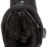 DC Judge BOA Snowboard Boots 2024 - Black boots with white accents and a textured rubber toe cap.
