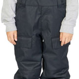 DC Juniors Roadblock Bib 2023 - Black bib with white DC logo on front and black straps with white DC logos.