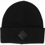 DC Label Beanie 2024 - Black beanie with a small black label on the front.