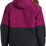DC Women's Nexus Reversible Anorak Jacket 2024 - A reversible jacket with a solid black side and a pink side, featuring a hood on both sides.
