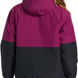 DC Women's Nexus Reversible Anorak Jacket 2024 - A reversible jacket with a solid black side and a pink side, featuring a hood on both sides.