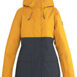 DC Women's Cruiser Insulated Jacket 2023 - A black jacket with a white logo on the left chest and a zippered pocket on the right side.