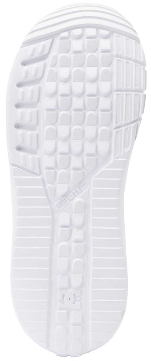DC Women's Lotus BOA Snowboard Boots 2024 - White snowboard boots with a textured rubber outsole and silver BOA dials on the side.