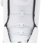 DC Women's Lotus BOA Snowboard Boots 2024 - White snowboard boots with a round, white BOA dial on the side.