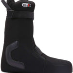 DC Women's Lotus BOA Snowboard Boots 2024 - Black snowboard boots with a textured pattern on the side and a white oval logo near the top that says "BOA".