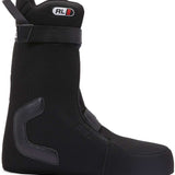 DC Women's Lotus BOA Snowboard Boots 2024 - Black snowboard boots with a textured pattern on the side and a white oval logo near the top that says "BOA".