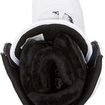 DC Women's Lotus BOA Snowboard Boots 2024 - White snowboard boots with a black strap and buckle on top.