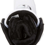 DC Women's Lotus BOA Snowboard Boots 2024 - White snowboard boots with a black strap and buckle on top.