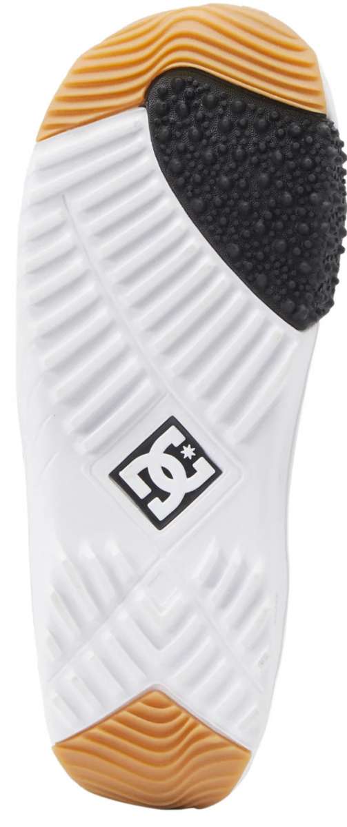 DC Women's Mora BOA Snowboard Boots 2024 - White snowboard boots with a black BOA dial and silver hardware.