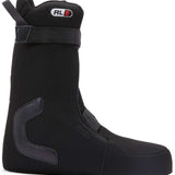 DC Women's Mora BOA Snowboard Boots 2024 - Black snowboard boots with a sleek, low-top design and silver BOA lacing system on top.