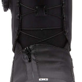 DC Women's Mora Step On Snowboard Boot 2023 - Black snowboard boots with a white logo on top and black laces.