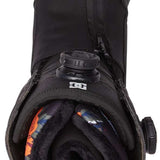 DC Women's Mora Step On Snowboard Boot 2023 - Black snowboard boot with a white logo on top.