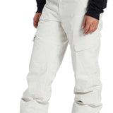 DC Women's Nonchalant Insulated Pant 2024 - Black snow pants with a subtle white stripe down the side of each leg.