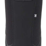 DC Women's Phase BOA Snowboard Boots 2024 - Black snowboard boots with a white BOA dial on top and a black strap.