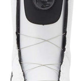 DC Women's Phase BOA Snowboard Boots 2024 - Black snowboard boots with a silver logo on the side and a round black BOA dial on top.