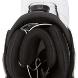 DC Women's Phase BOA Snowboard Boots 2024 - Black snowboard boots with a white logo on the side and silver hardware.