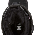 DC Women's Phase Pro BOA Snowboard Boots 2024 - Black snowboard boots with a white logo on the side and red accents.