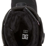DC Women's Phase Pro BOA Snowboard Boots 2024 - Black snowboard boots with a white logo on the side and red accents.
