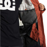 DC Women's Phoenix Insulated Parka 2024 - A black parka with a white logo on the chest and a fur-lined hood.