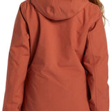 DC Women's Phoenix Insulated Parka 2024 - A dark brown parka with a hood and zippered pockets.