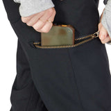 DC Women's Viva Shell Pant 2023 - Black pants with a subtle white pattern on the side of the leg.