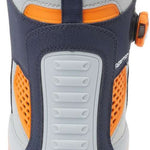 DC Phantom BOA Snowboard Boots 2024 - A pair of snowboard boots with a predominantly black upper and orange accents, featuring a BOA closure system on the side.
