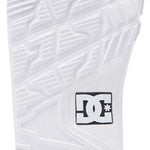 DC Phase BOA Snowboard Boots 2024 - White snowboard boots with a textured rubber outsole and silver metal BOA dials on the side.