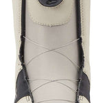 DC Phase BOA Snowboard Boots 2024 - Black snowboard boots with a silver logo on top and white laces.
