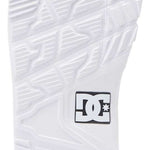 DC Phase BOA Snowboard Boots 2024 - White snowboard boots with a textured rubber outsole and silver metal BOA dials on the side.