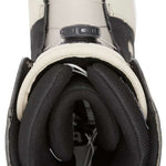 DC Phase BOA Snowboard Boots 2024 - Black boots with white accents and a black BOA dial on top.