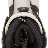 DC Phase BOA Snowboard Boots 2024 - Black boots with white accents and a black BOA dial on top.