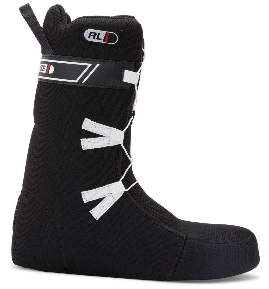 DC Phase BOA Snowboard Boots 2024 - Black snowboard boots with a white BOA lacing system on top.