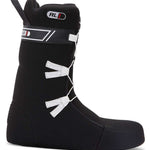 DC Phase BOA Snowboard Boots 2024 - Black snowboard boots with a white BOA lacing system on top.