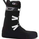 DC Phase BOA Snowboard Boots 2024 - Black snowboard boots with a white BOA lacing system on top.