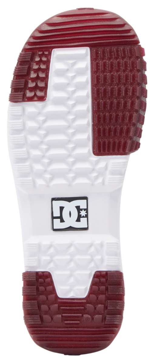 DC Premier Hybrid Snowboard Boots 2024 - A pair of snowboard boots with a predominantly black upper and white accents, featuring a textured pattern on the toe cap.