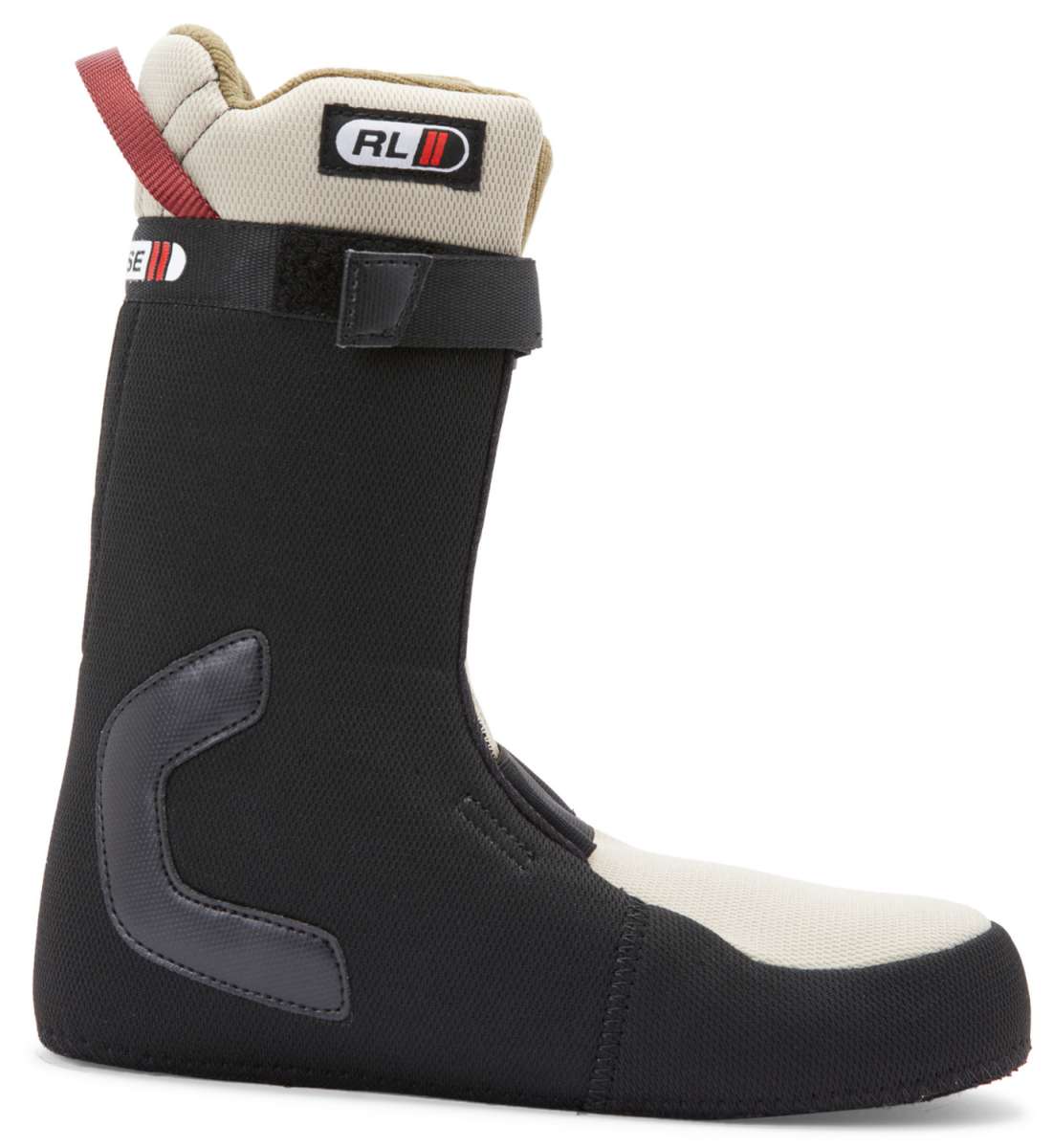 DC Premier Hybrid Snowboard Boots 2024 - A pair of snowboard boots with a predominantly black upper and white accents on the toe box, heel, and tongue.