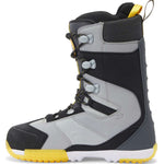 DC Premier Hybrid Snowboard Boots 2024 - A pair of snowboard boots with a predominantly black upper and yellow accents on the laces, heel, and toe cap.