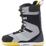 DC Premier Hybrid Snowboard Boots 2024 - A pair of snowboard boots with a predominantly black upper and yellow accents on the laces, heel, and toe cap.