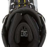DC Premier Hybrid Snowboard Boots 2024 - Black boots with yellow accents on laces and trim.