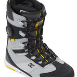 DC Premier Hybrid Snowboard Boots 2024 - Black boots with yellow accents and white soles.