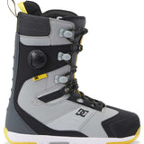 DC Premier Hybrid Snowboard Boots 2024 - A pair of snowboard boots with a predominantly black upper and yellow accents on the heel and toe.