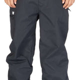DC Primo Shell Pant 2023 - Black pants with a white logo on the left thigh.