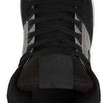 DC Pure High Top Winter Shoes 2022 - Black high-top shoes with white soles and laces.