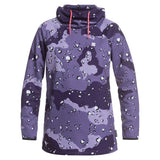 DC Ladies Salem Technical Hoodie 2020-2021 - A purple hoodie with a camouflage pattern and white speckles, featuring a hood and drawstrings.