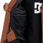 DC Servo Insulated Jacket 2024 - A brown jacket with a zippered chest pocket and black interior lining.