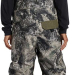 DC Shadow Shell Bib Pants 2024 - Black bib pants with a subtle white pattern and black hardware.